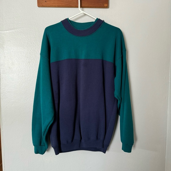 Hanes Other - Vintage 90s Hanes Two Tone Sweatshirt Size Large